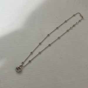 Gucci Interlocking G pendant Necklace with Flower Chain